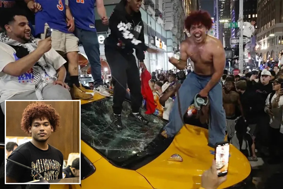 佛州男子索尔·巴尔加斯在尼克斯庆祝活动中砸毁纽约出租车，辩称“那天是我生日”