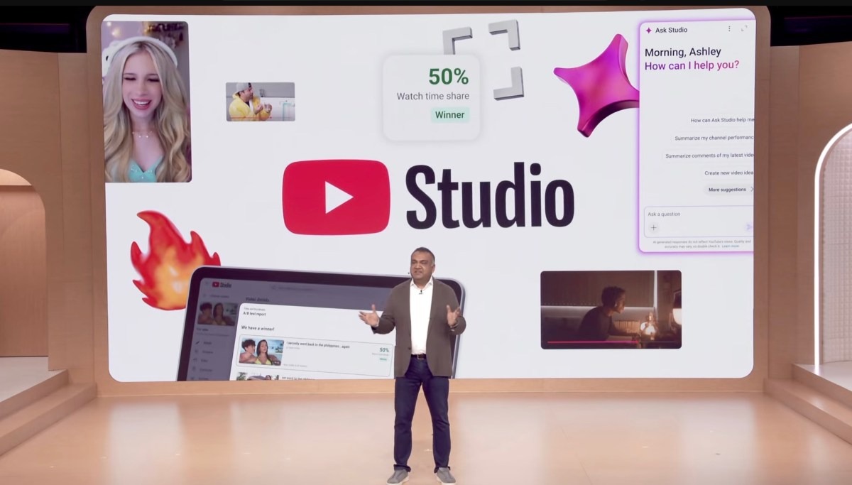 YouTube 在 Studio 应用中为创作者推出新 AI 功能