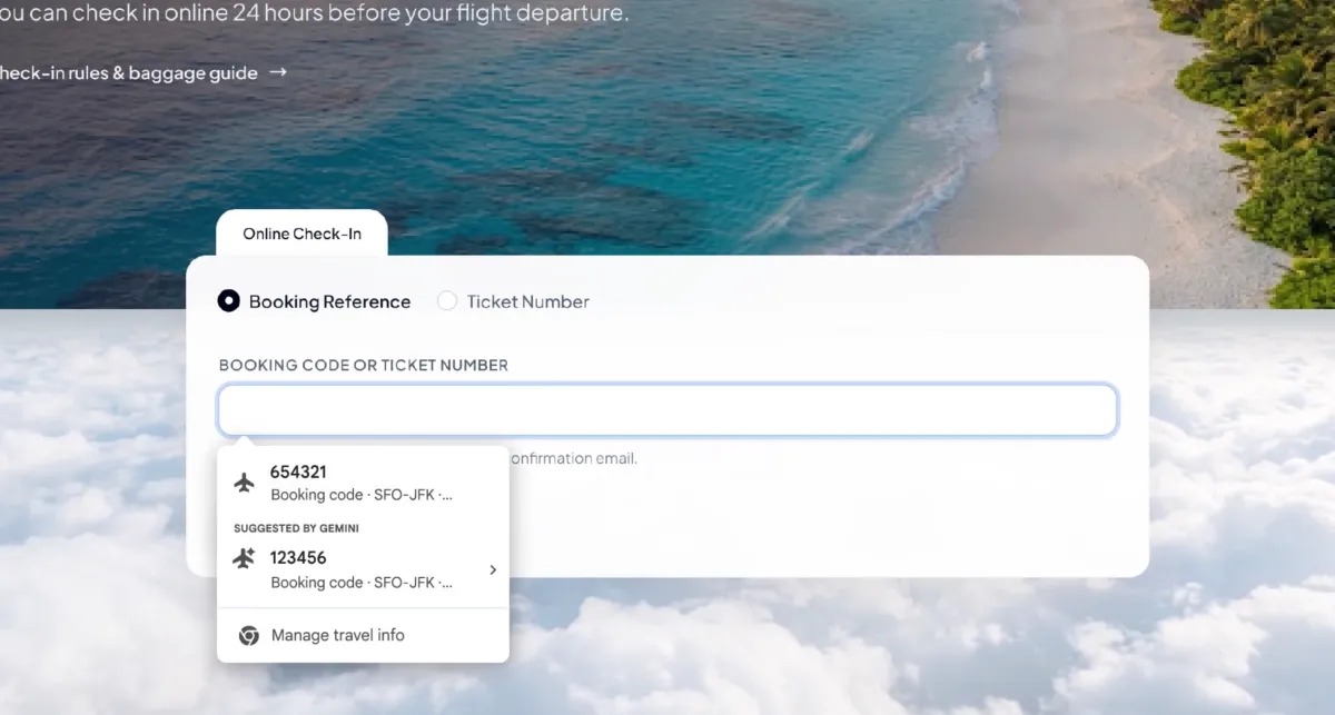 Chrome 的 AI 自动填充现可调用 Gmail 信息填写表单
